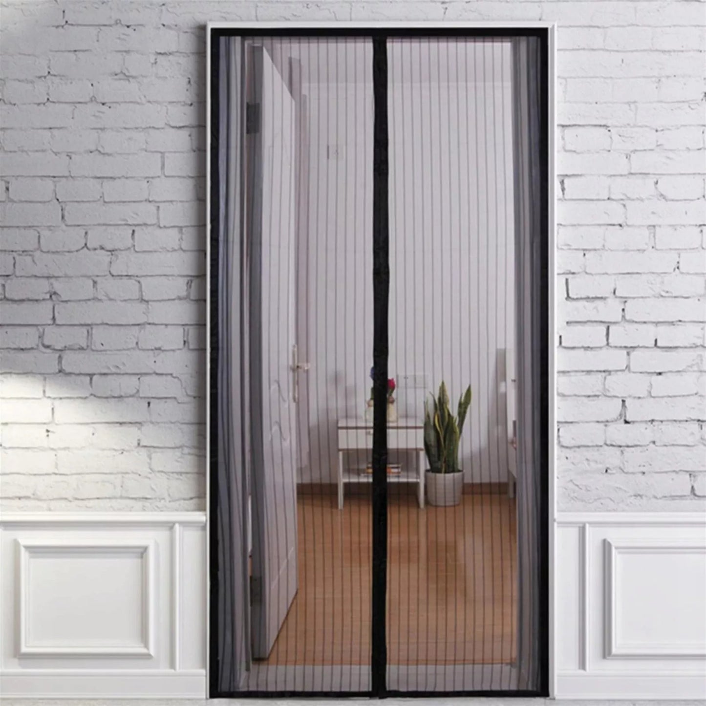 Magnetic Mesh Screen Door – Hands-Free Insect Barrier with Auto-Close