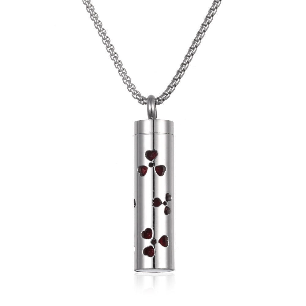 Aromatherapy Essential Oil Necklace – Titanium Steel