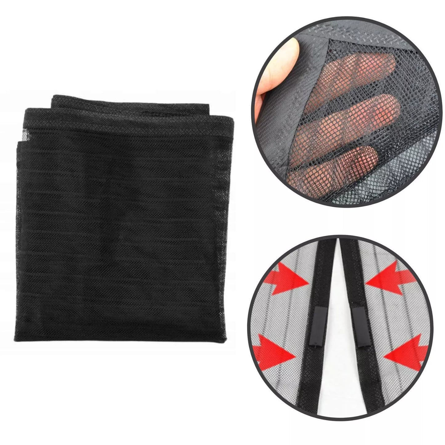 Magnetic Mesh Screen Door – Hands-Free Insect Barrier with Auto-Close